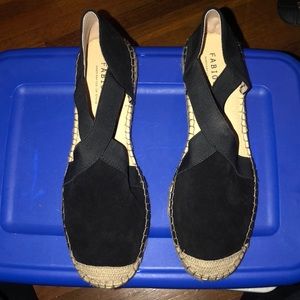 Gently worn suede casual shoes
